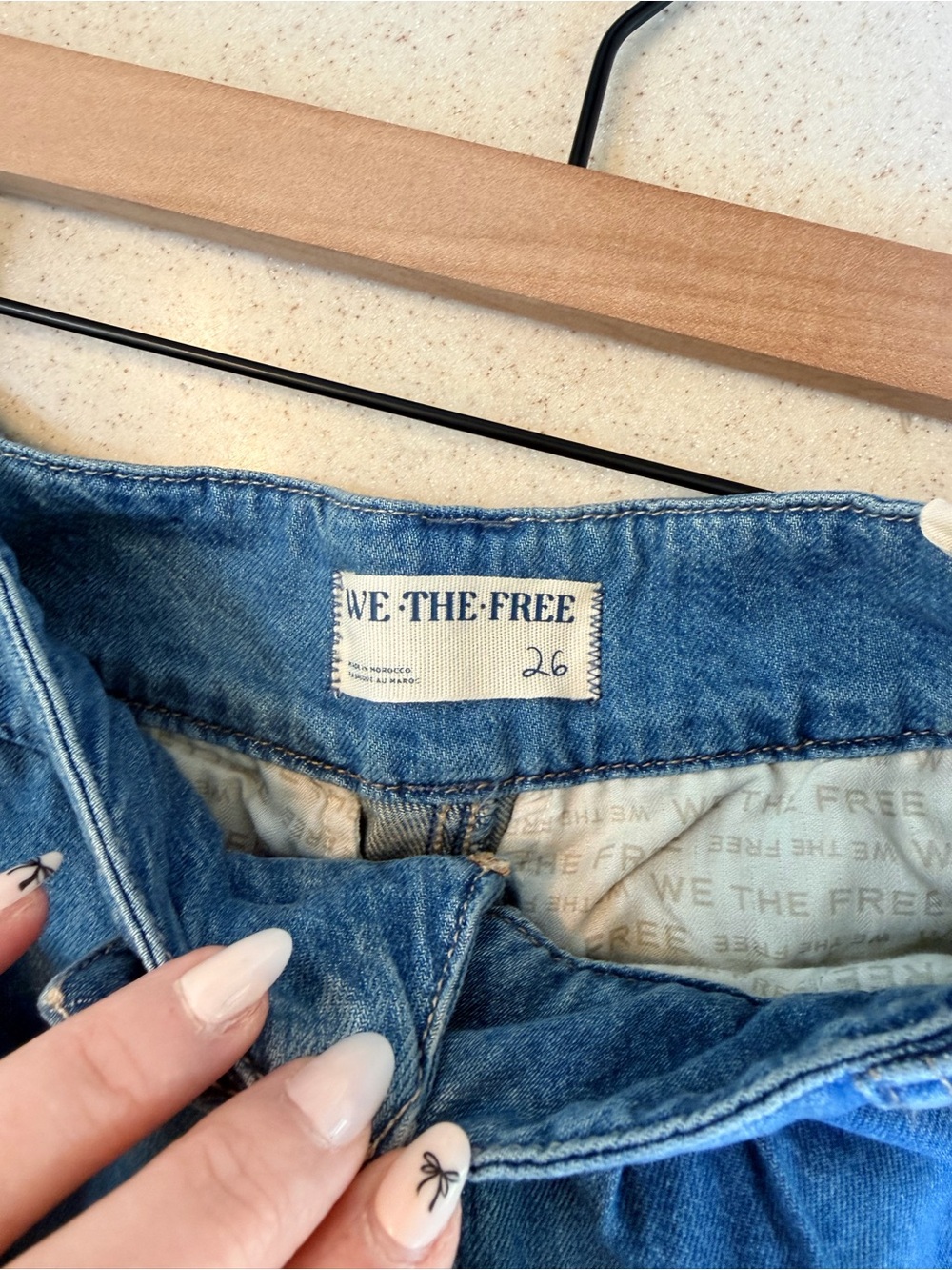 We The Free Marina Denim Shorts Color: Down Under Size: 26 NWT - Picture 5 of 8